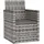 vidaXL Gartensessel 57 x 57 x 75 cm grau
