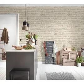 A.S. Création Best of Wood`n Stone Vliestapete 0,53 x 10,05 m 355803 Beige/Creme