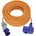 1167650325 Strom Camping-CEE-Verlängerungskabel Blau Schwarz Orange Grau 25 m H07RN-F 3G 2 5 mm2