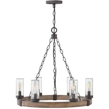 Elstead Lighting Sawyer 6-flg. E14 40W 230V  Durchmesser  - Braun