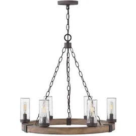 Elstead Lighting Sawyer 6-flg. E14 40W 230V  Durchmesser  - Braun