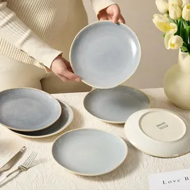 JIWOO Dessertteller Ø19,5 cm blau 6er Set