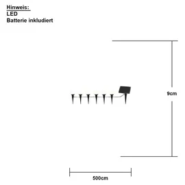 Star Trading LED Lichterkette Solar 5 m Weiß