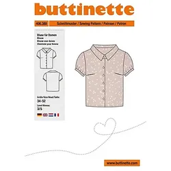 buttinette Schnitt "Bluse mit Kragen" für Damen