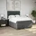 vidaXL Boxspringbett 140 x 200 cm Dunkelgrau
