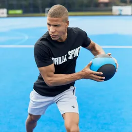 Gorilla Sports Medizinball aus Gummi, 1 - 10 kg Gewichte, mit griffiger Oberfläche, Grün - Slam Ball, Gewichtsball, Trainingsball,