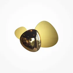 Wandleuchte Wanddekoration Designleuchte LED Edelstahl gold Wohnzimmerleuchte