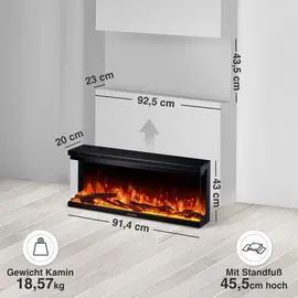 kaminio Elektrokamin LEA schwarz