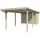 SKANHOLZ Carport Emsland 3,54 x 8,46 m grau mit Abstellraum