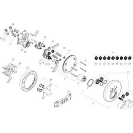 Axor ShowerSelect round Thermostat Unterputz für 2 Verbraucher, 36723670,