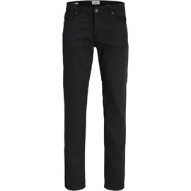 JACK & JONES "JPSTCLARK FINN PANTS SN", Herren, Gr. 36, Länge 32, schwarz, Web, Obermaterial: 97% Baumwolle, 3% Elasthan, unifarben, regular fit lang, Hosen 5-Pocket-Hose