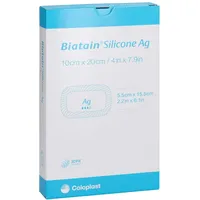 Coloplast Biatain Silicone Ag Schaumverband 10x20cm
