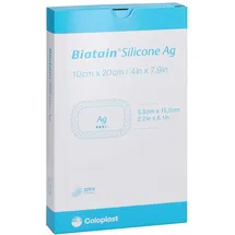 Coloplast Biatain Silicone Ag Schaumverband 10x20cm