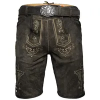 Maddox Trachtenlederhose Felixsee Herren (1-tlg) Trachtenlederhose, Trachtenhose, Bayerische Lederhose, Oktoberfest schwarz 50