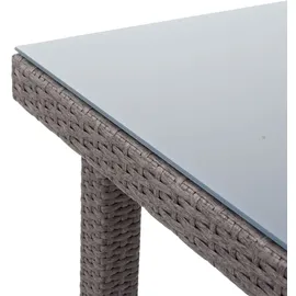 Mendler Cava Beistelltisch 80 x 80 x 0 cm grau