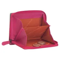 Josephine Osthoff Geldbörse Reißverschluss klein Unisex Portemonnaie fuchsia