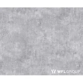 WFL GROUP Esstisch Glory im Industriestil - Modern, Rund - Ausziehbar von 100 cm bis 140 cm, Pulverbeschichtete Metallbeine - Beton Grau