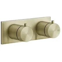 GESSI 316 Unterputz-Thermostat für 3 Verbraucher Messing gebürstet PVD 54036727