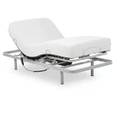 Geriafy – Lattenrost elektrisch verstellbar mit 20 cm viscoelastischer Tencel-Matratze | Frisches und weiches Gewebe (90x190 cm, Kabelsteuerung)