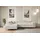 altdecor Ecksofa Cord mit Schlaffunktion 2-Sitzer Creme