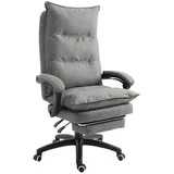 Vinsetto Bürostuhl massage, Chefsessel mit Massagefunktion, Gaming Stuhl, höhenverstellbarer, ergonomischer Drehstuhl, Massage Sessel, Nylon, B/H/T: ca. 70x130x62 cm