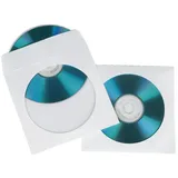 Hama CD/DVD Paper Protection Sleeves, white, pack of 25