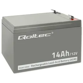 Qoltec AGM Batterie 14Ah 12V