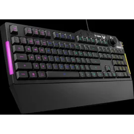 Asus Tastatur K1 Gaming Keyboard französisches Layout 90MP01X0-BKFA00, Schwarz