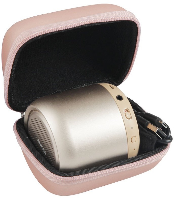 Hart Eva Reise Schutzhülle für Anker SoundCore Mini Super Mobiler Bluetooth Lautsprecher Speaker von Hermitshell (Rose Golden)