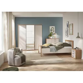 Priess Nachtschrank PRIESS "Warburg hochwertiges Möbelstück aus Deutschland", grau (eiche artisan, sandgrau), B:50,5cm H:48cm T:35,5cm, Spanplatte, Schränke, Nachtschrank, aufgebaut geliefert Schubkästen mit Selbsteinzug und Metallgriffen