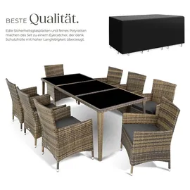 Tectake Monaco Set 9-tlg. natur