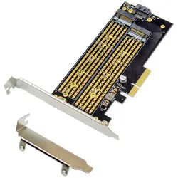 MicroConnect MC-PCIE-X4M2, PCIe, M.2, PCIe 3.0, Schwarz, Server, Passiv