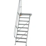 Günzburger MUNK Aluminium-Treppe Plattform 60° 9 Stufen