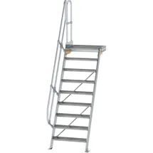 Günzburger MUNK Aluminium-Treppe Plattform 60° 9 Stufen
