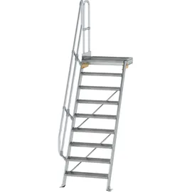 Günzburger MUNK Aluminium-Treppe Plattform 60° 9 Stufen