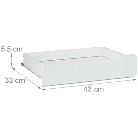 Relaxdays Schreibtisch mit Schubladen, in weiß