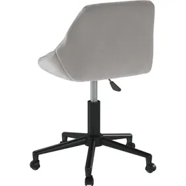 vidaXL Bürostuhl Samt Hellgrau