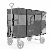 Sekey Bollerwagen Faltbar mit Dach Insektenschutz Fliegengitter 110 x 60 x 75 cm schwarz