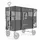 Sekey Bollerwagen Faltbar mit Dach Insektenschutz Fliegengitter 110 x 60 x 75 cm schwarz
