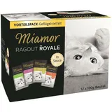 Miamor 48x100g Ragout Royale gemischtes Paket Geflügelvielfalt Soße Katzenfutter nass