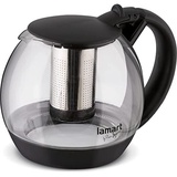Lamart LT7058 Glas-Teekocher, 2 l, Fassungsvermögen klar/Schwarz