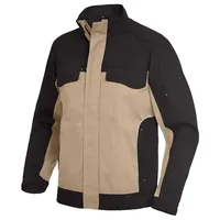 FHB Arbeitsjacke ERNST Twill - beige;schwarz