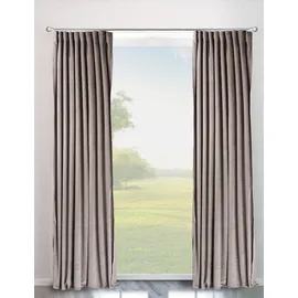 OTTO home Velvet Uni Multifunktionsband 140 x 145 cm sand 2 St.