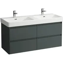 Laufen BASE 2.0 Waschtischunterbau, 4 Schubladen, SoftClose, inklusive Ordnungssystem, zu H814966 1168x446x515mm, H4113241082661, Farbe: verkehrsgrau