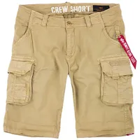 Alpha Industries Crew Kurze Hose Sand 30