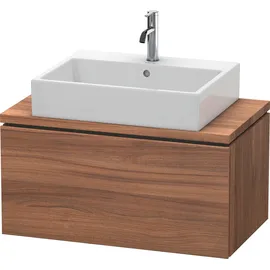 Duravit L-Cube 82x47,7cm, Nussb Nat, f Kons, 1 Auszug