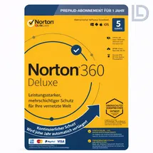 NortonLifeLock 360 Deluxe 2025 ESD 5 Geräte 1 Jahr DE Win Mac Android iOS