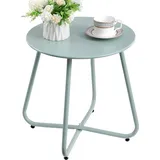 luxuskollektion Beistelltisch Outdoor Balkontisch Metall Rund Wetterfest