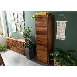 MASSIVMOEBEL24.DE TORONTO Dielenschrank 70x37x200 Walnuss