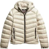 Superdry Damen. Fuji Steppjacke mit Kapuze Pelikan beige 36 - 36